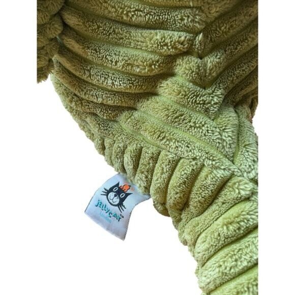 Jellycat London 16" Corduroy Croc Plush Green Alligator Textured Plush Stuffed - Picture 4 of 8